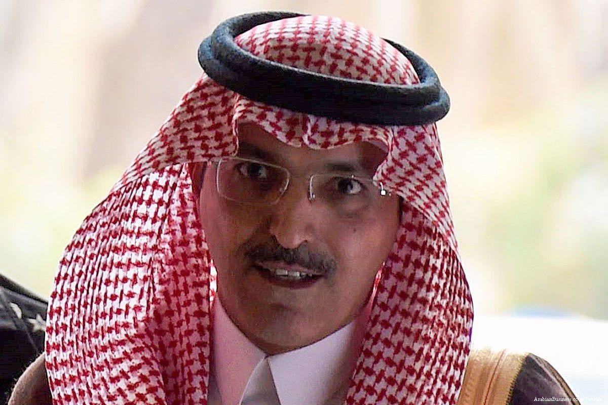 Ministro das Finanças da Arábia Saudita Mohammed al-Jadaan, em 20 de novembro de 2017 [Arabian Business/Twitter]