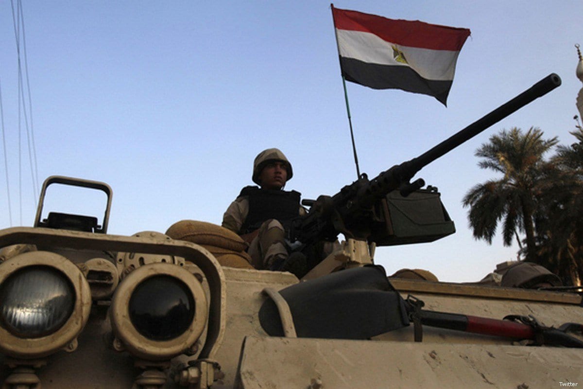 Forças egípcias no Sinai do Norte [Twitter] 