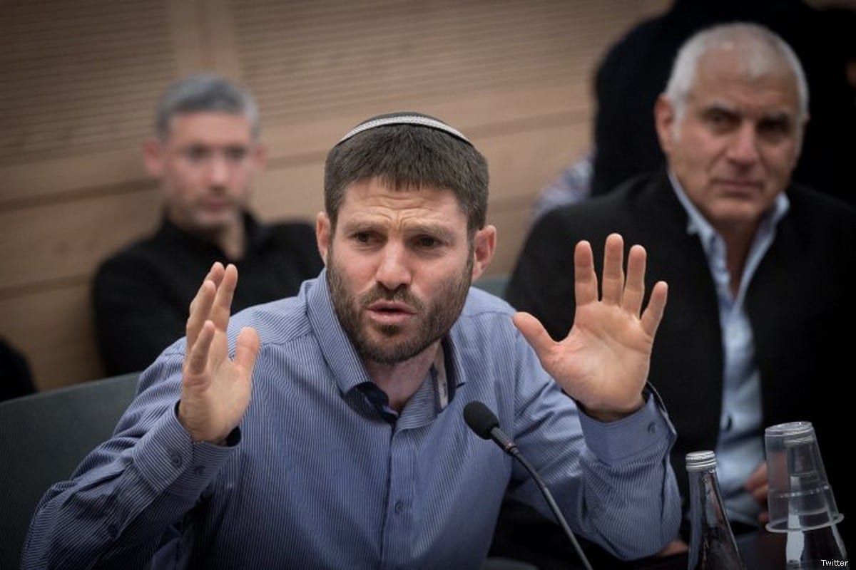 Ministro israelense Bezalel Smotrich [Twitter]