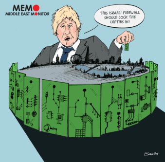 Boris Johnson pensa que ativistas do BDS são meros ‘esquerdistas’ e quer que investimentos em tecnologia israelense cheguem à capital britânica [Sarwar Ahmed/Monitor do Oriente Médio]