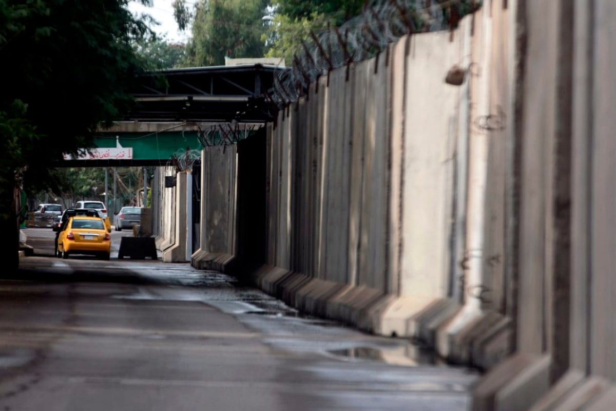 Uma das entradas da Zona Verde fortificada de Bagdá, em 24 de novembro de 2018 [Ahmad Al-Rubaye/ AFP / Getty]