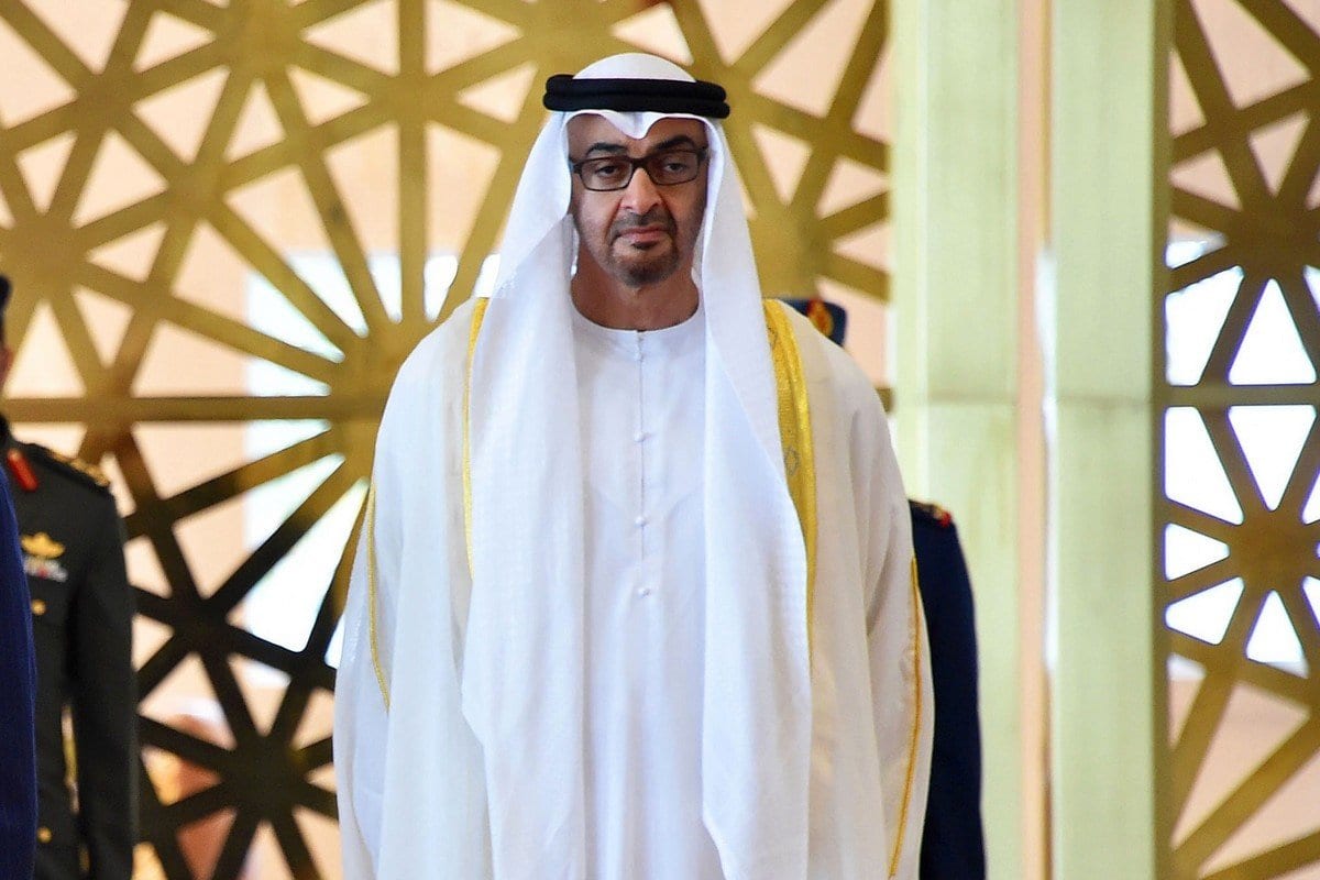 Príncipe herdeiro xeque Mohammed Bin Zayed em Abu Dhabi, Emirados Árabes Unidos, em 1 de dezembro de 2016 [Gabinete do Presidente Egípcio / ApaImages]