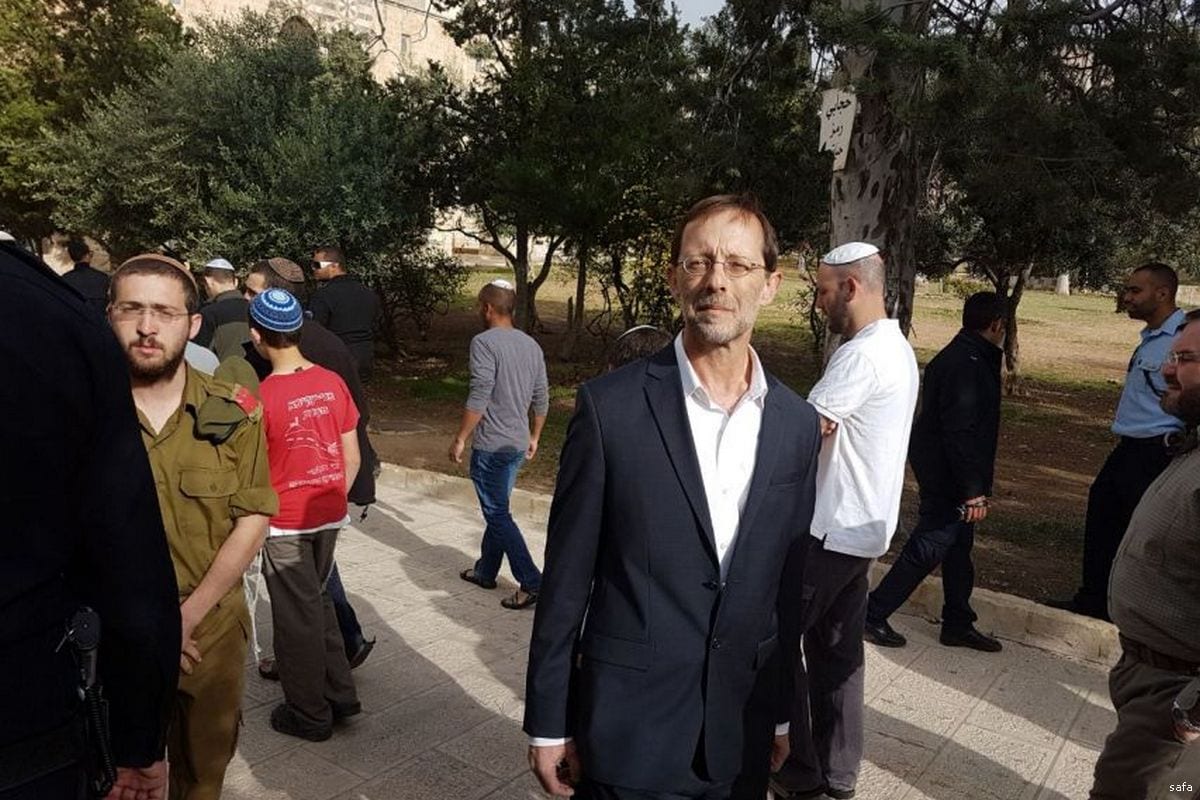 Ex-vice-presidente do Knesset Moshe Feiglin [safa] 