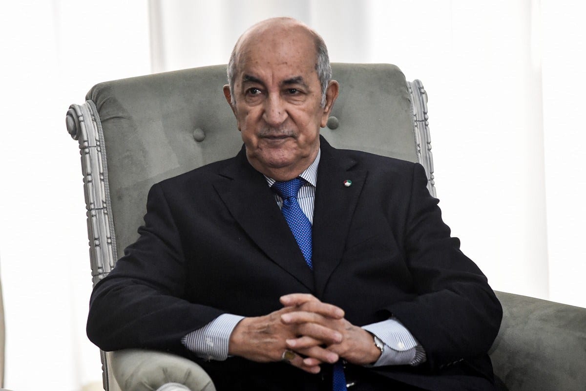 Presidente argelino Abdelmadjid Tebboune Argel, Argélia em 21 de janeiro de 2020 [Ryad Khamdi/ AFP/ Getty Images]
