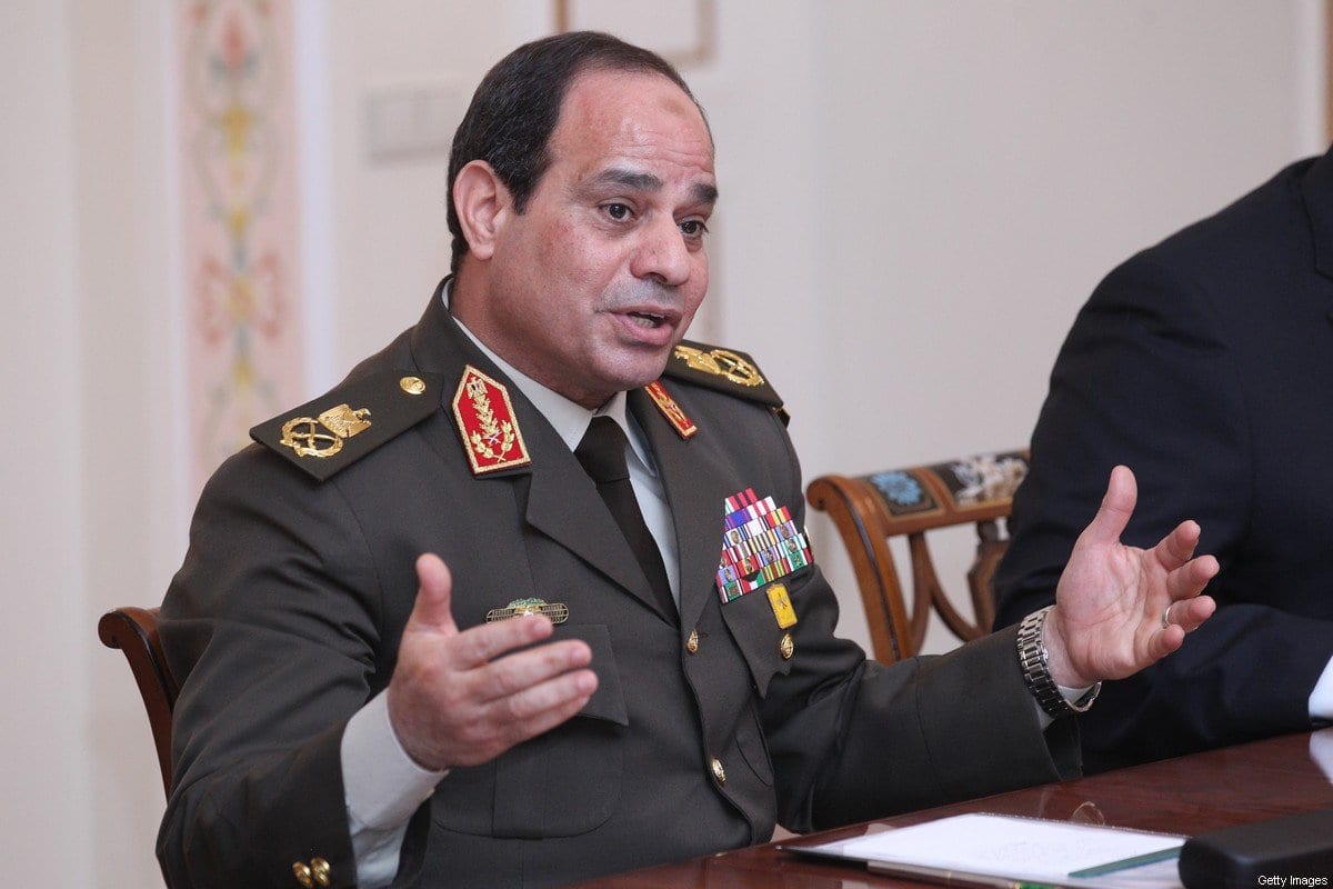 Presidente do Egito, Abdel Fattah Al-Sisi em Moscou, Rússia, em 13 de fevereiro de 2014 [Sasha Mordovets / Getty Images]
