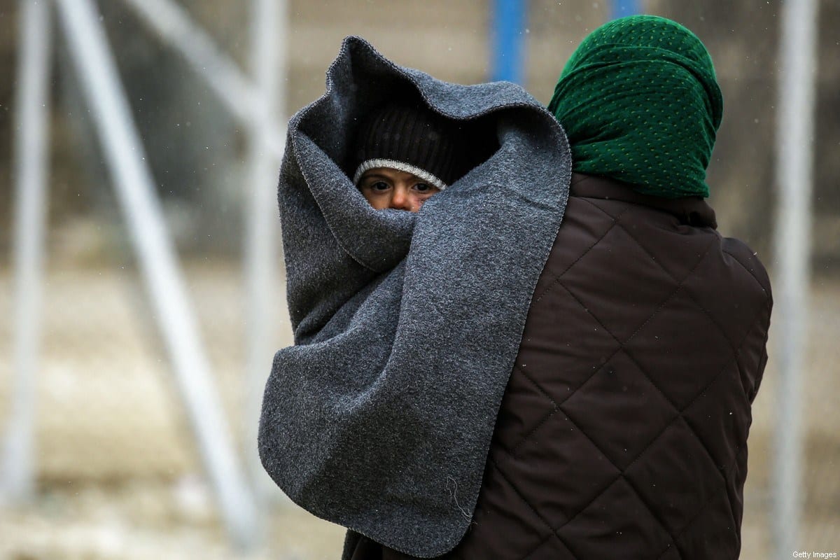 Refugiada síria, 1° de fevereiro de 2017 [Delil Souleiman/AFP/Getty Images]