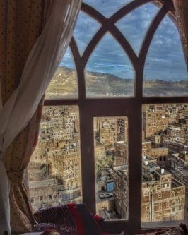 Vista do Hotel Burj Al-Salam [Malek Khushafa / Facebook].