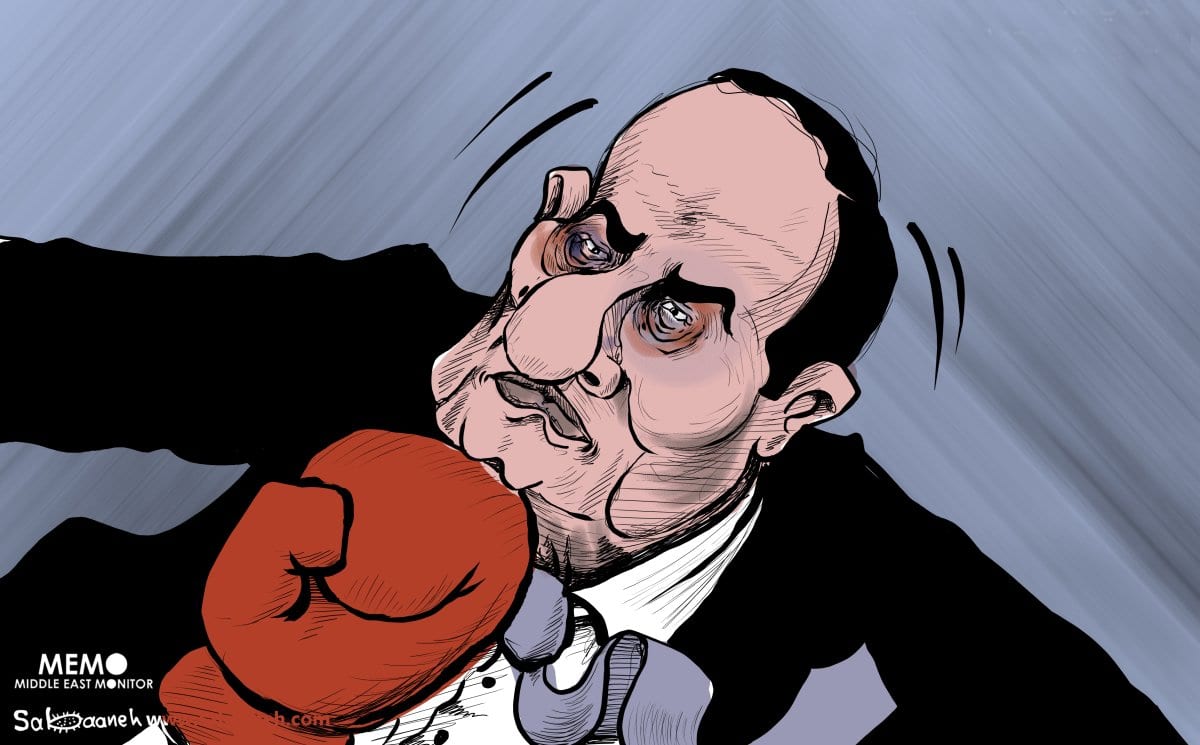 Manifestantes do Egito pedem que Sisi renuncie - Charge [Sabaaneh / Monitor do Oriente]