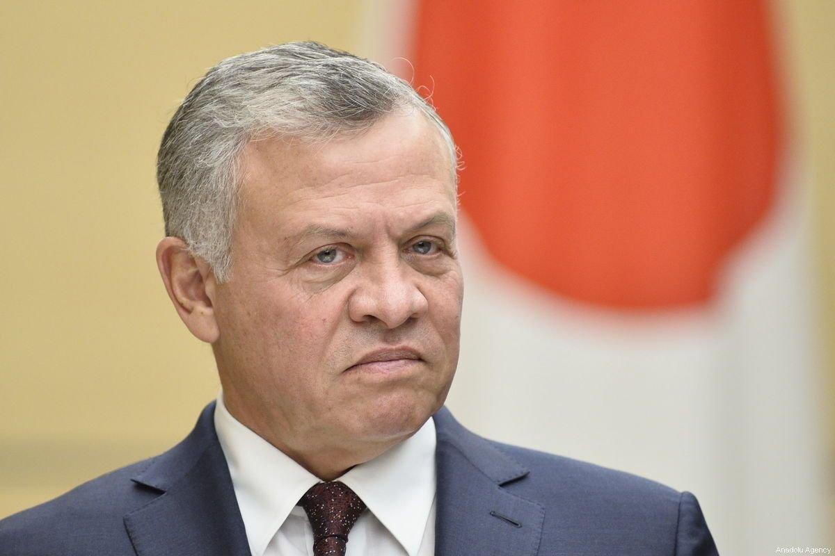 Rei Abdullah II da Jordânia, em Tóquio em 27 de novembro de 2018 [David Mareuil/ Agência Anadolu]

