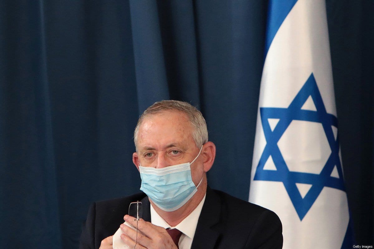 Ministro da Defesa israelense e primeiro-ministro suplente Benny Gantz em Jerusalém em 5 de julho de 2020 [Gali Tibbon/ AFP via Getty Images]
