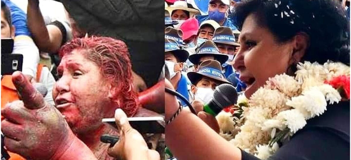 Patrícia Arce, arrastada em 2019, elita senadora em 2020 [Twitter/Montagem]