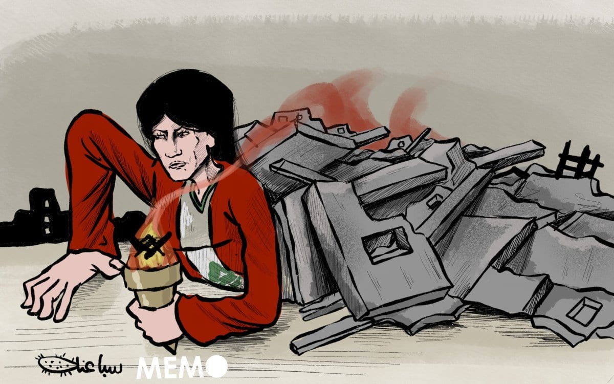 O Líbano se levantará das cinzas - Charge [Sabaaneh / Monitor do Oriente Médio]