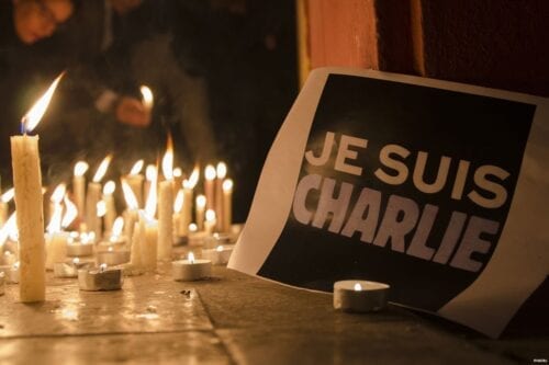 Vigília contra o ataque ao Je suis Charlie Hebdo na França [foto de arquivo]