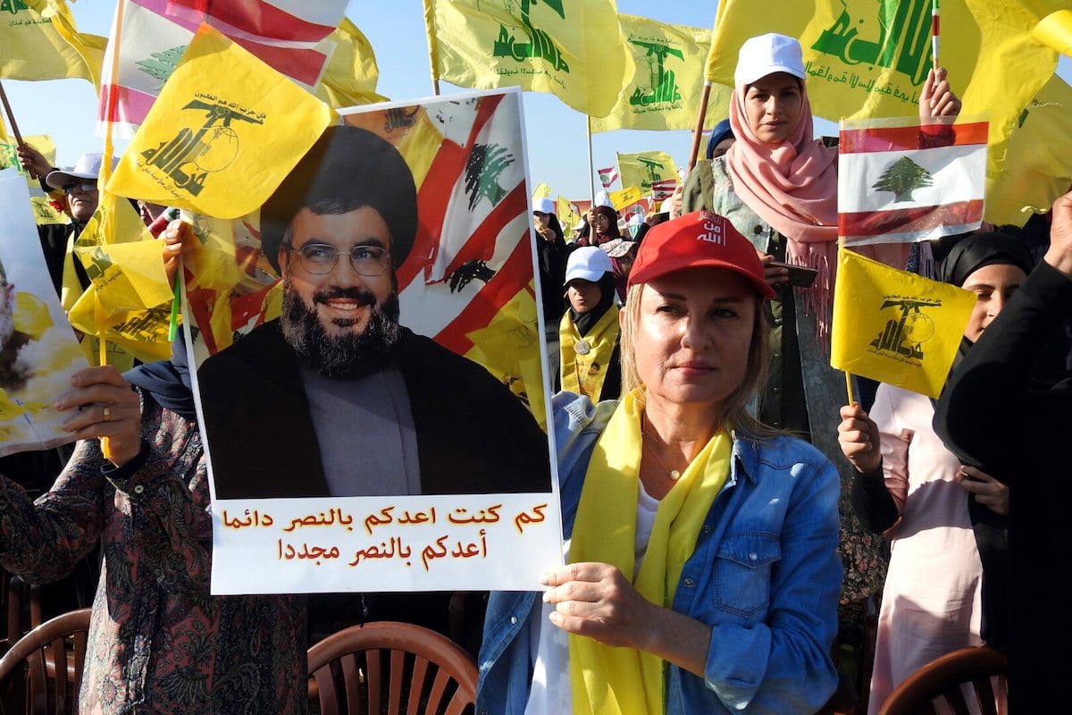 Apoiadores do Hezbollah no Líbano, 13 de agosto de 2017 [Ali Dia/Agência Anadolu]