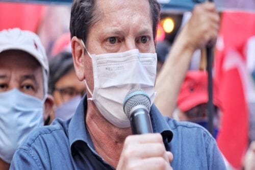  Campanha no Ato dos Servidores Públicos no centro de São Paulo [Foto Filipe Araújo]