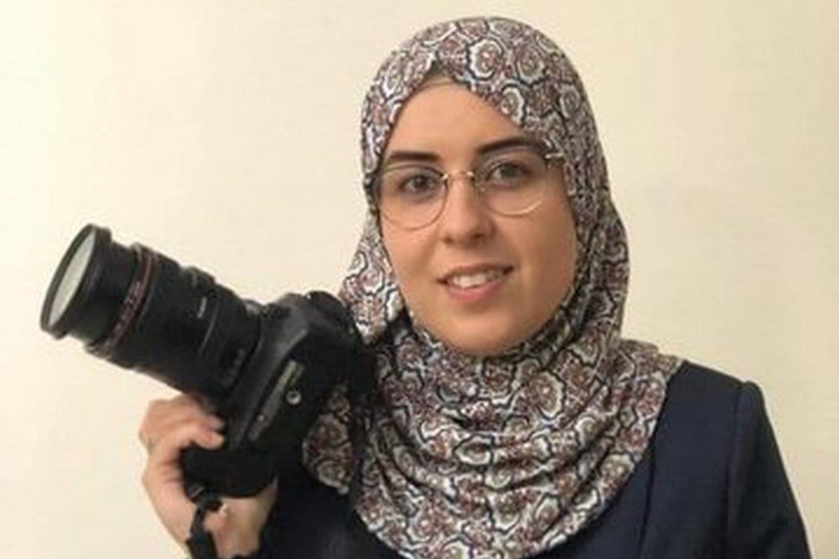 Bushra al-Taweel, jornalista e ativista palestina, 9 de novembro de 2020 [Mvoice13/Twitter]