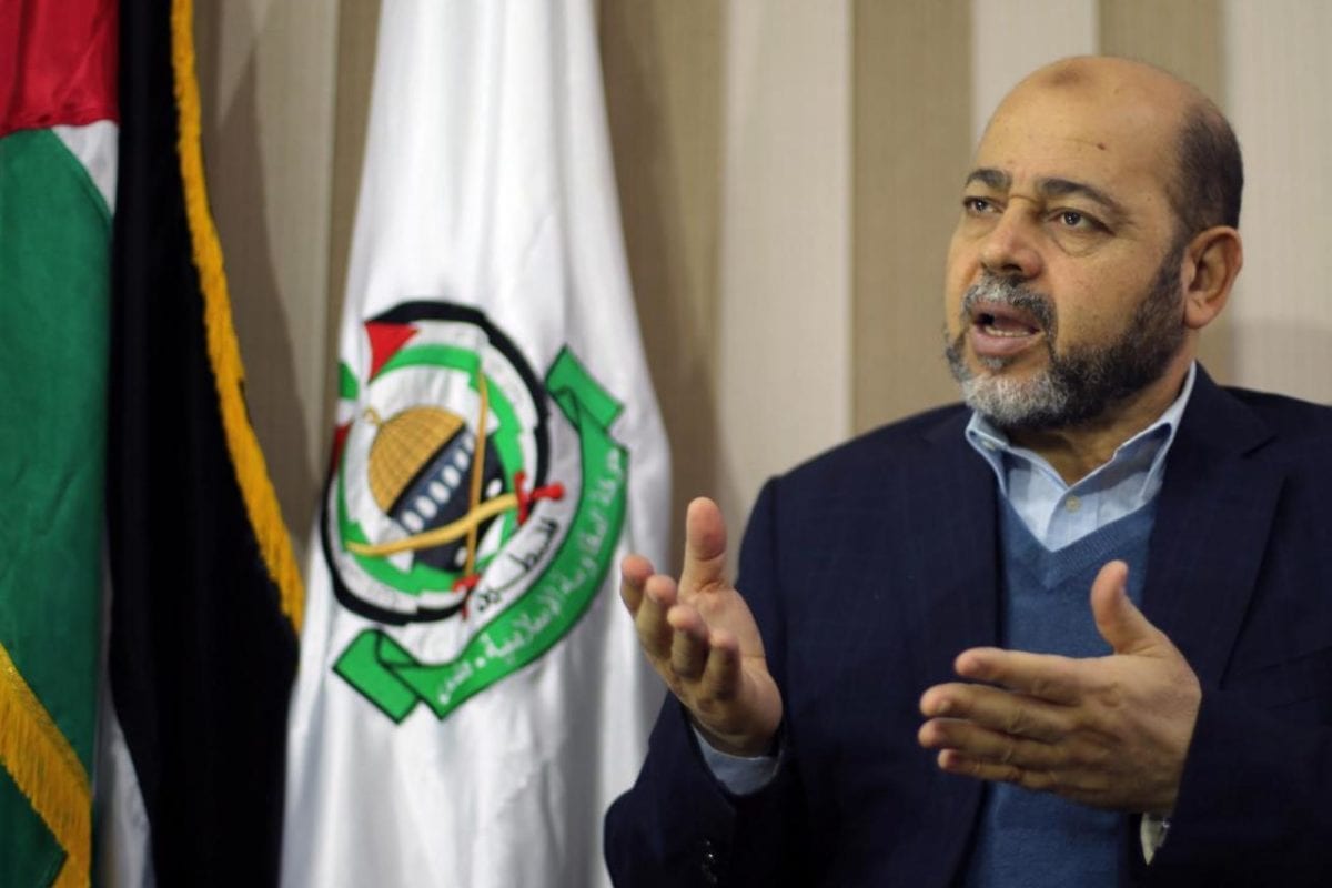 Mousa Abu Marzouq, membro do gabinete político do Hamas [Mohammed Salem/Reuters]

