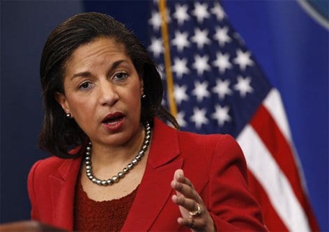  Susan Rice, ex-embaixadora dos Estados Unidos na ONU [Foto de Arquivo]
