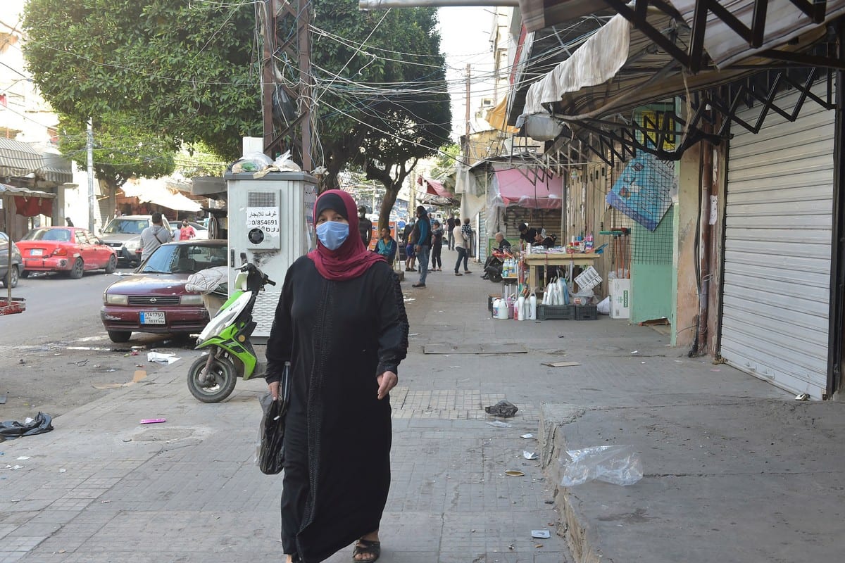 Visão geral de uma rua de Beirute após anúncio de bloqueio de 15 dias pelo governo para conter a propagação da pandemia de coronavírus (Covid-19) em Beirute, Líbano em 14 de novembro de 2020 [Houssam Shbaro / Anadolu Agency]