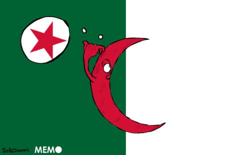 A Argélia se pergunta onde está o presidente Tebboune - charge [Sabaaneh / Monitor do Oriente Mèdio]