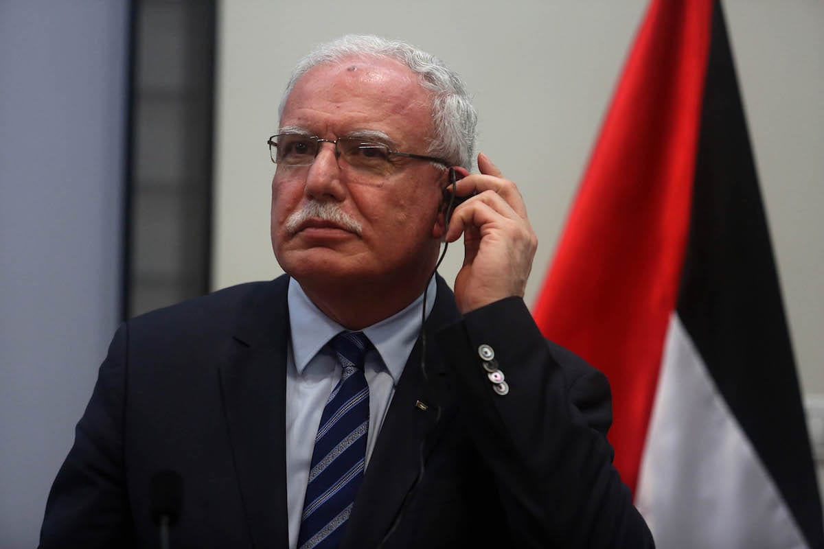 Ministro de Relações Exteriores da Autoridade Palestina Riyad al-Maliki em Ramallah, Cisjordânia ocupada, 15 de março de 2017 [Issam Rimawi/Agência Anadolu]