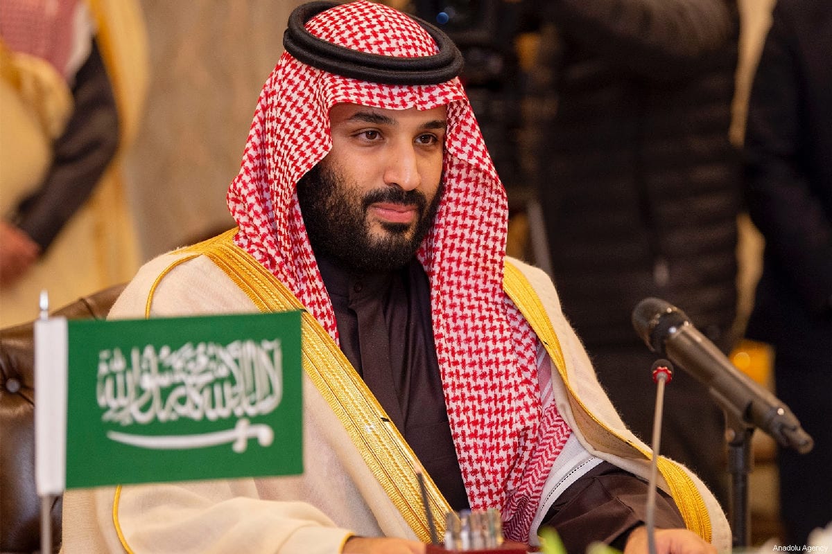 Príncipe herdeiro da Arábia Saudita Mohammad bin Salman em Islamabad, Paquistão em 17 de fevereiro de 2019 [Bandar Algaloud / Agência Anadolu]
