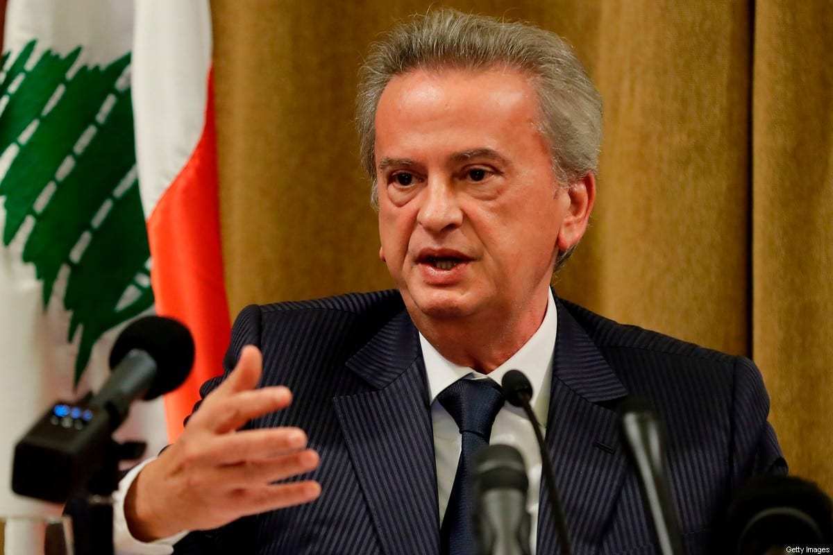 O governador do Banco Central do Líbano, Riad Salameh, em Beirute, em 11 de novembro de 2019. [Joseph Eid/AFP via Getty Images]

