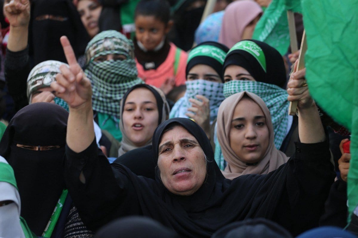 Comitê eleitoral do Hamas na Faixa de Gaza, 16 de dezembro de 2019 [Mohammed Asad/Monitor do Oriente Médio]
