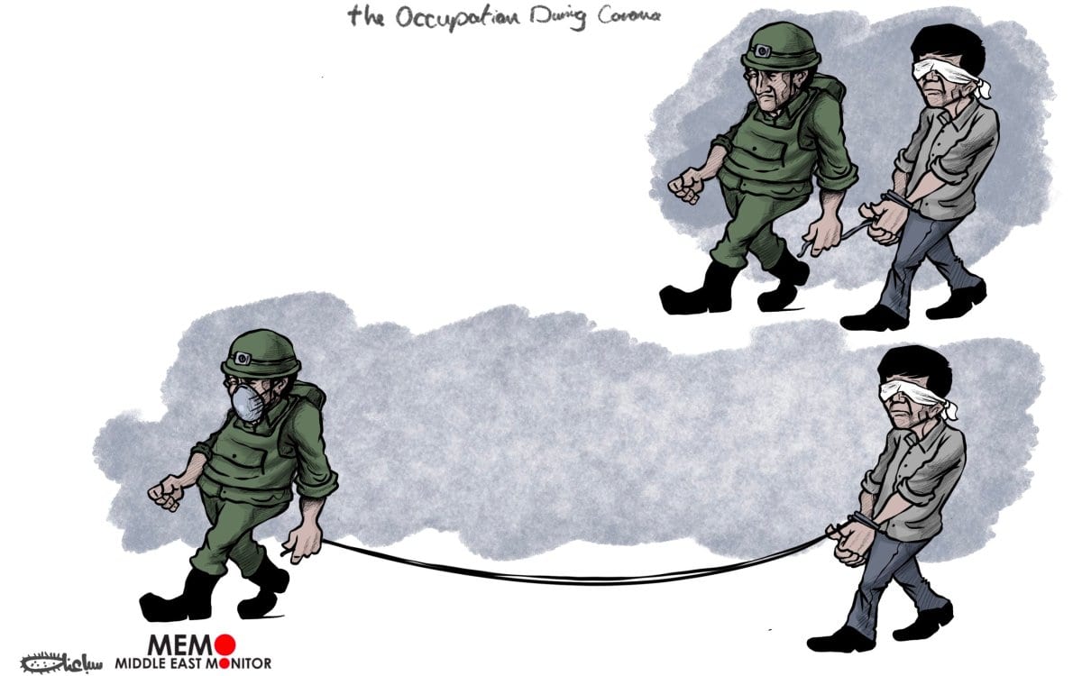 Forças israelenses continuam a prender palestinos apesar do coronavírus [Sabaaneh/Monitor do Oriente Médio]