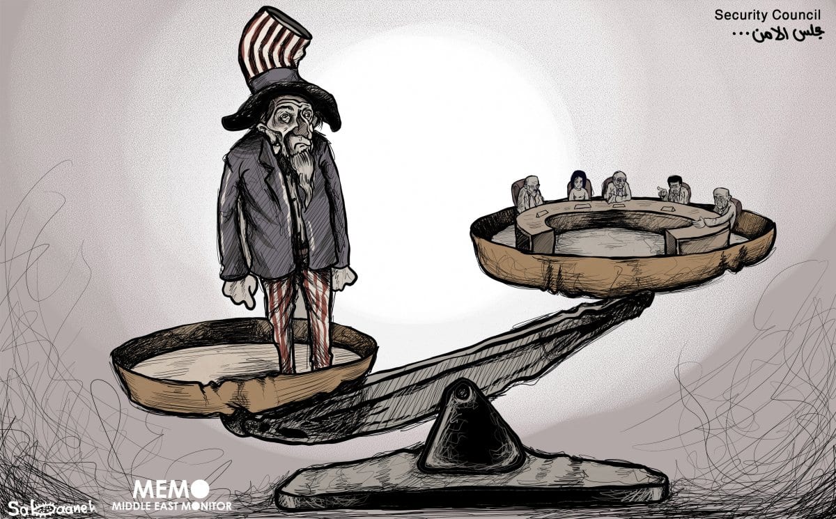 A ONU é (Conselho de Segurança) outra batalha perdida para os palestinos. [Sabaaneh/Monitor do Oriente Médio]
