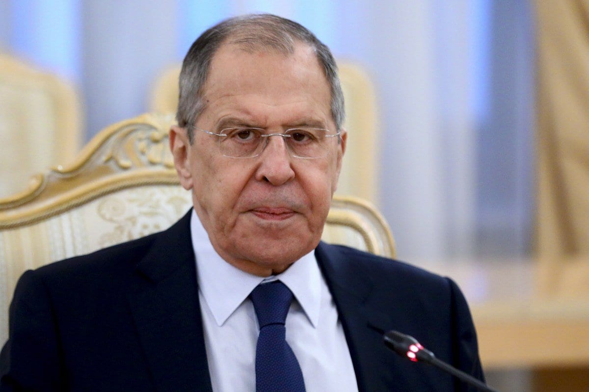 O ministro das Relações Exteriores da Rússia, Sergey Lavrov, em Moscou, Rússia, em 3 de fevereiro de 2021. [Ministério das Relações Exteriores da Rússia/Agência Anadolu]
