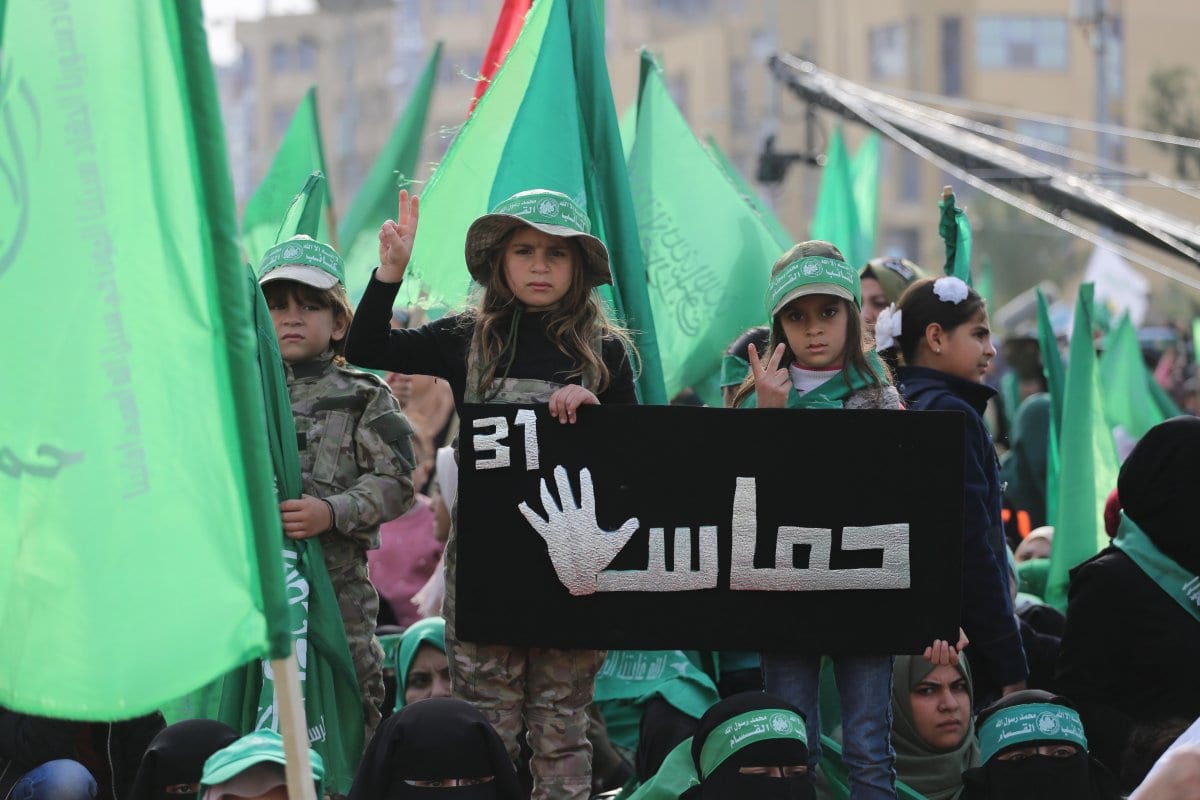 Hamas celebra seu 31º aniversário em Gaza, em 17 de dezembro de 2018. [Mohammed Asad/Monitor do Oriente Médio]