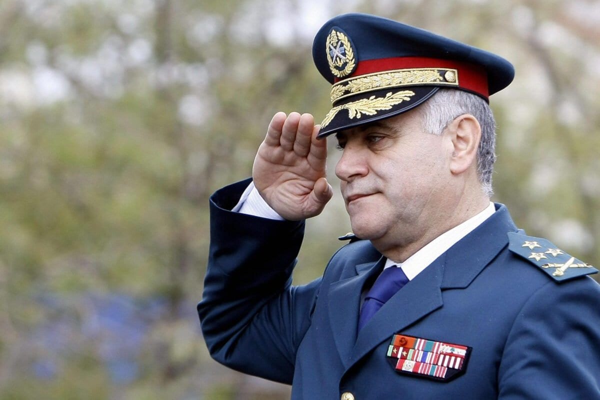 Ex-chefe do exército libanês general Jean Kahwaji, em Beirute, em 22 de novembro de 2008. [Anwae Ambro/AFP via Getty Images]
