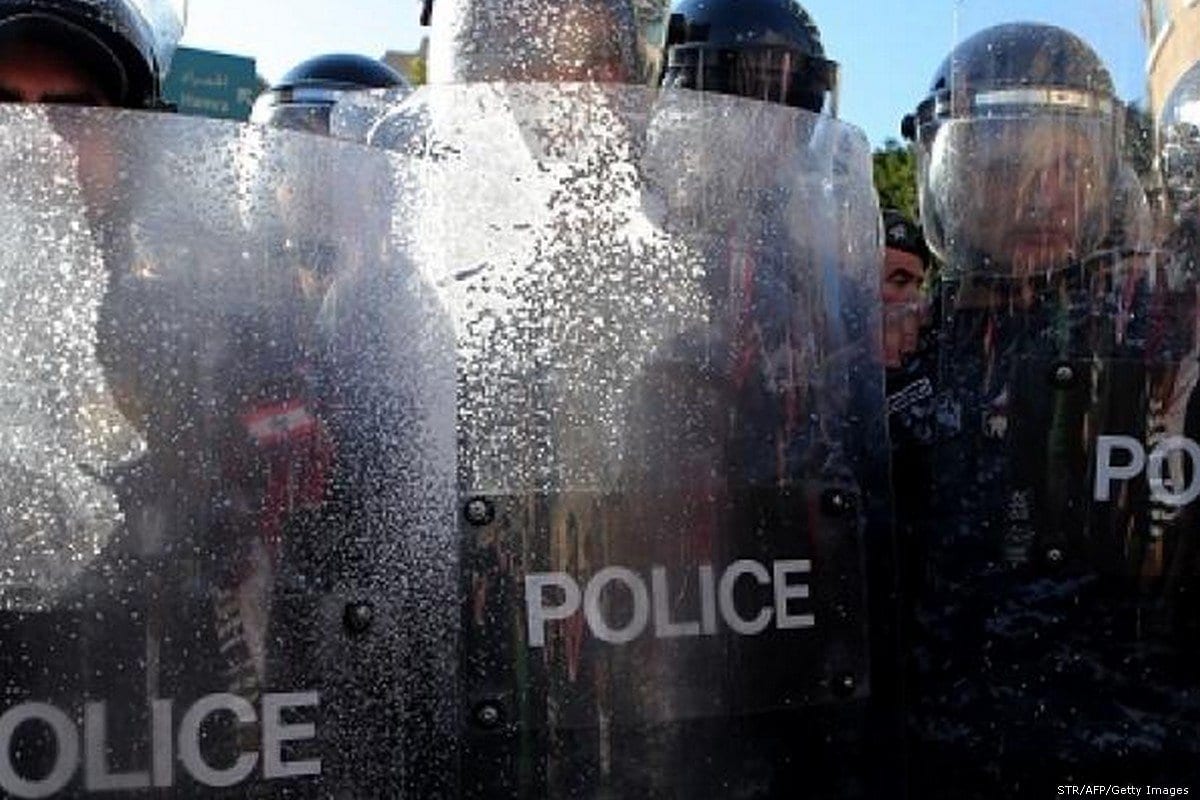 Polícia libanesa em Beirute, Líbano em 19 de março de 2017 [STR / AFP / Getty Images]
