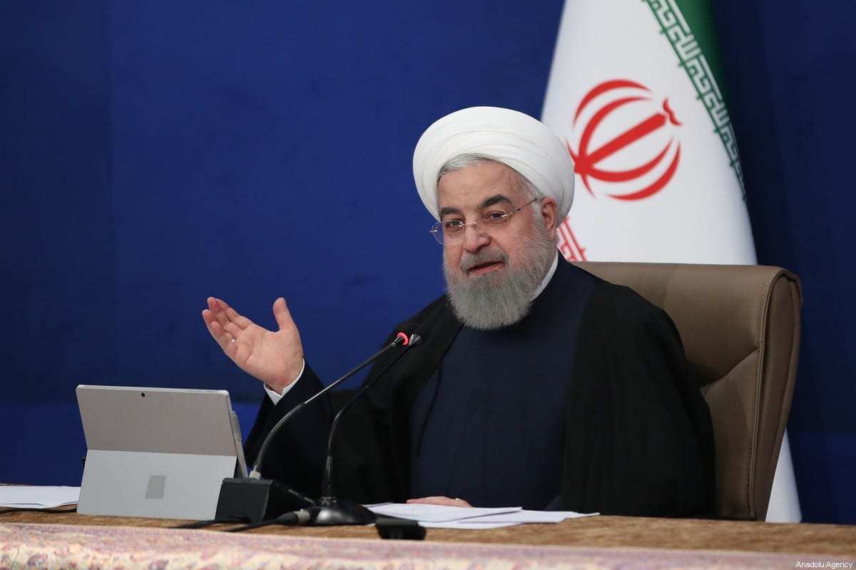 Presidente do Irã Hassan Rouhani em Teerã, Irã em 20 de janeiro de 2021 [Presidência do Irã/ Agência Anadolu]