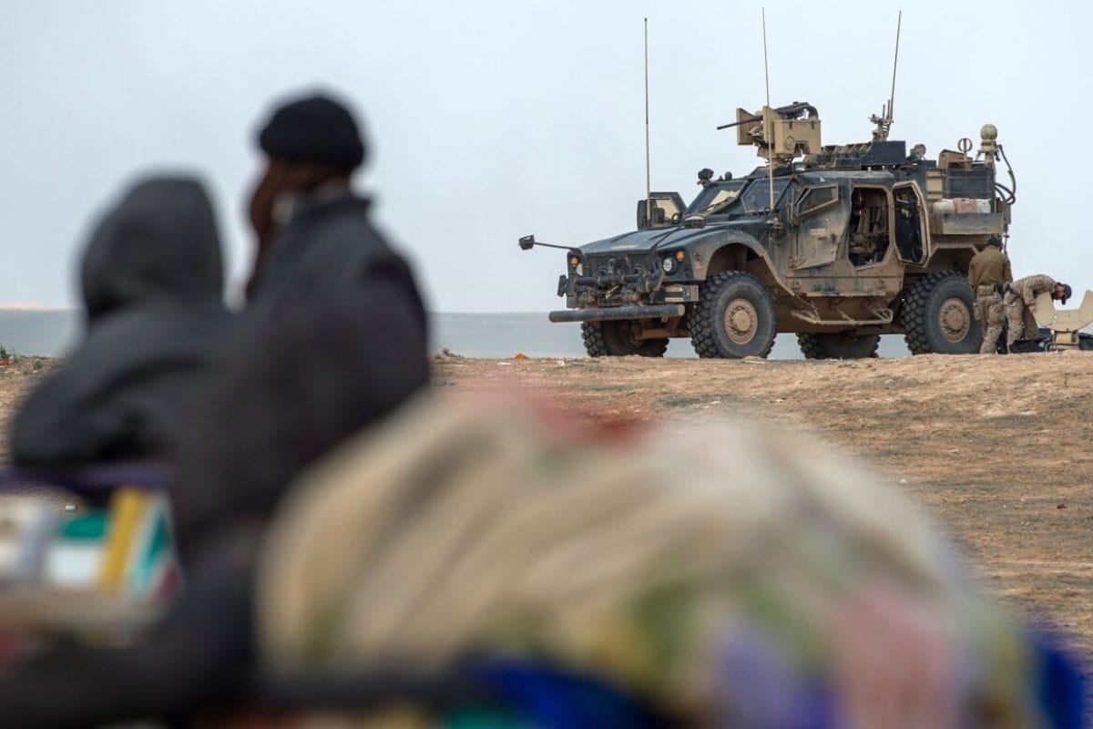 Membros das forças especiais da coalizão apoiada pelos EUA contra o Daesh, na Síria, em 14 de fevereiro de 2019. [AFP/Getty Images]