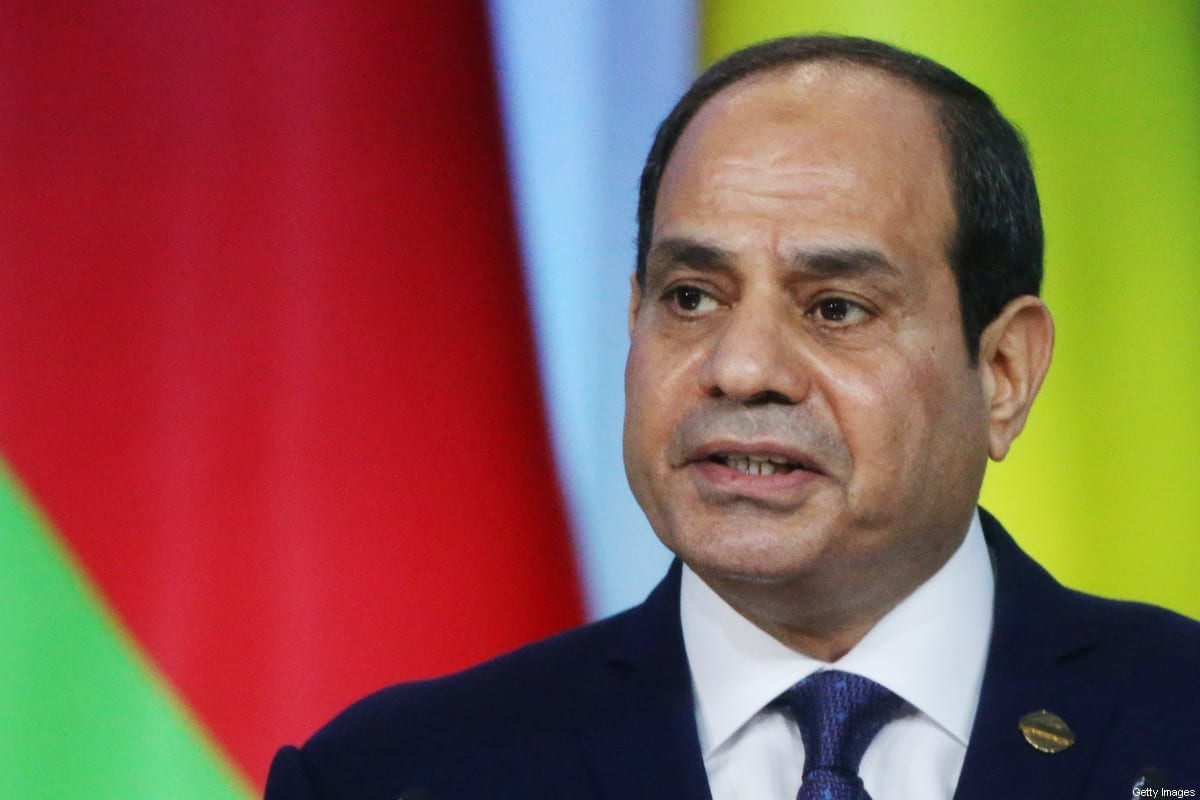 Presidente egípcio Abdel Fattal Al-Sisi em Sochi, Rússia em 24 de outubro de 2019 [Mikhail Svetlov / Getty Images]

