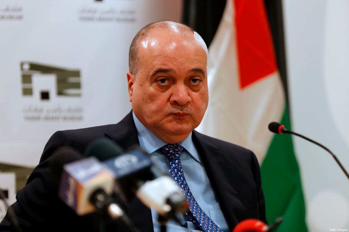 Nasser Al-Qudwa, membro do Comitê Central da Fatah e parente do falecido líder palestino Yasser Arafat, na cidade de Ramallah, na Cisjordânia, em 18 de janeiro de 2017. [Abbas Momani/AFP/Getty Images]