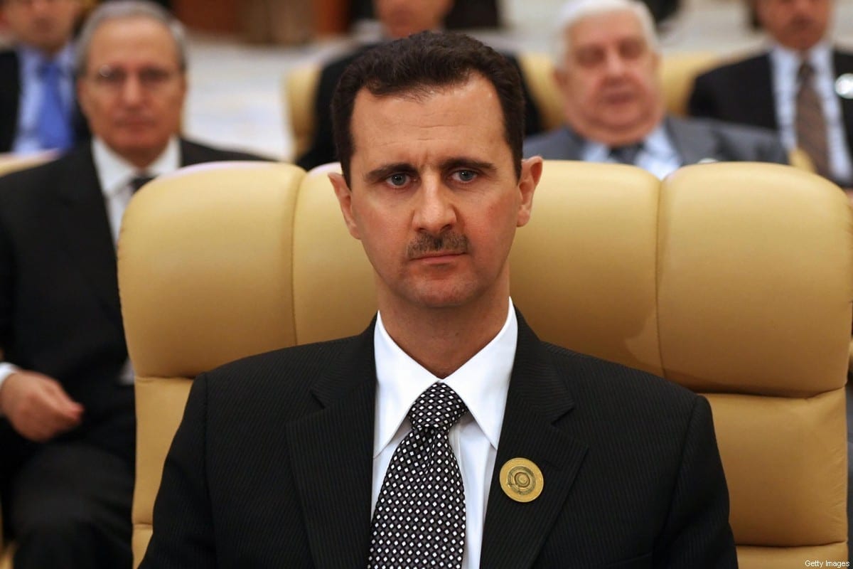 O presidente sírio, Bashar Al-Assad, participa da Cúpula Árabe, em 28 de março de 2007, em Riad [Hassan Ammar/AFP via Getty Images]
