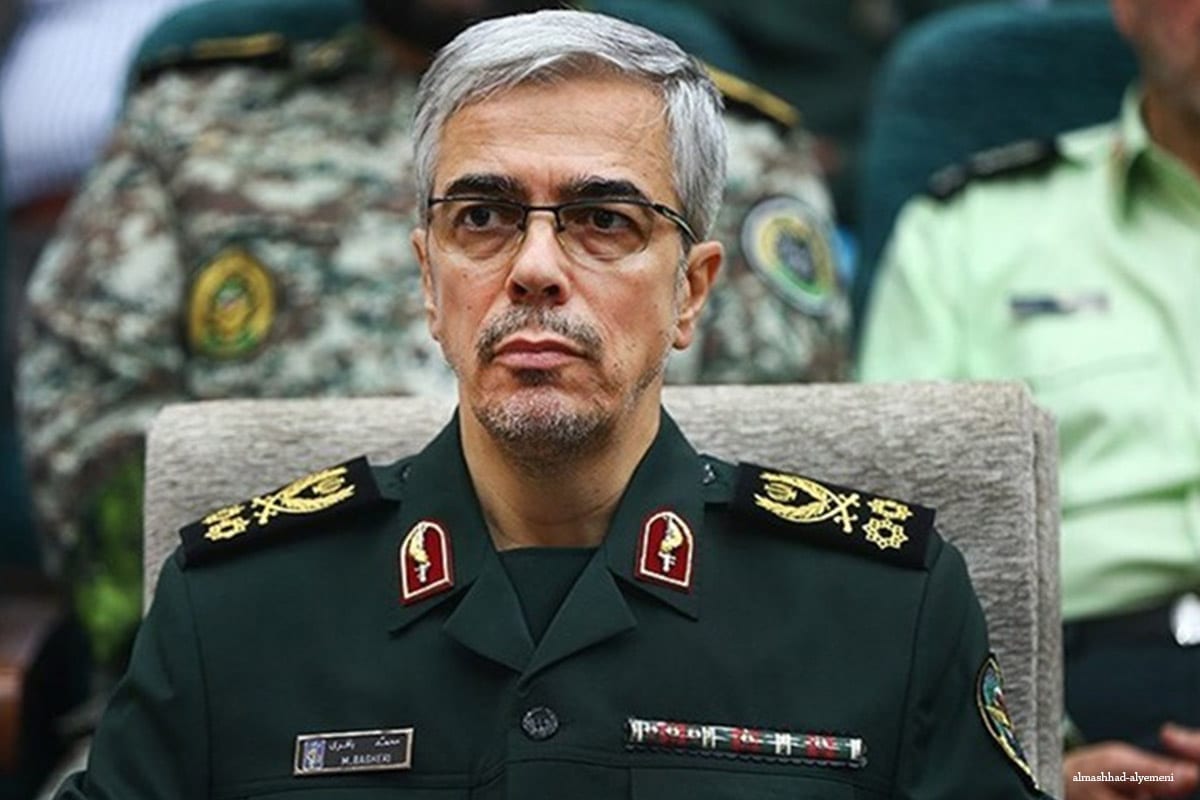 Chefe do Estado-Maior Iraniano, Major General Mohammad Baqeri [almashhad-alyemeni]
