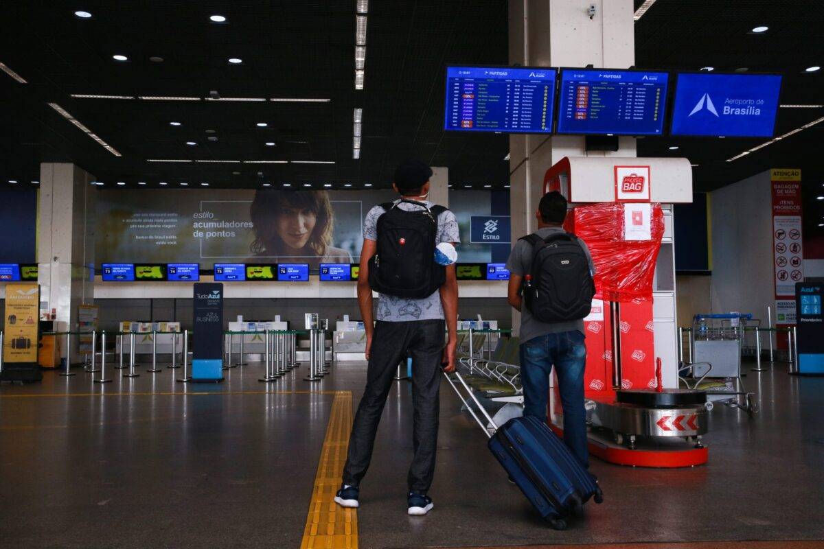    Aeroporto Internacional Juscelino Kubitschek, terceiro maior aeroporto do Brasil com pouca movimentação de passageiros [  Foto: Marcello Casal Jr /Agência Brasil]