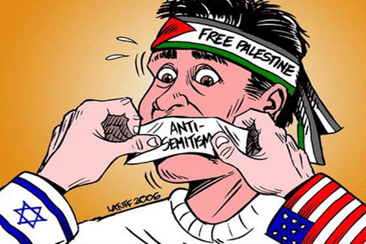 Críticas a Israel rotuladas como antissemitismo [Carlos Latuff/Twitter]