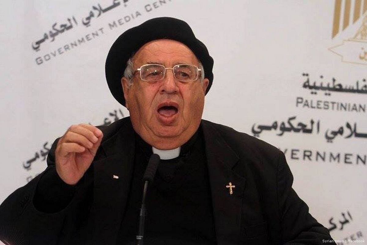 Padre cristão sênior em Ramallah, Padre Manuel Musallam [Notícias da Síria 1 / Facebook]