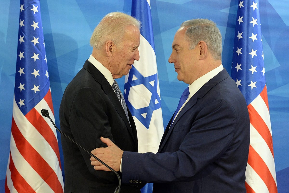 Joe Biden em sua visita a Israel com netanyahu, março de 2016 [Flickr]
