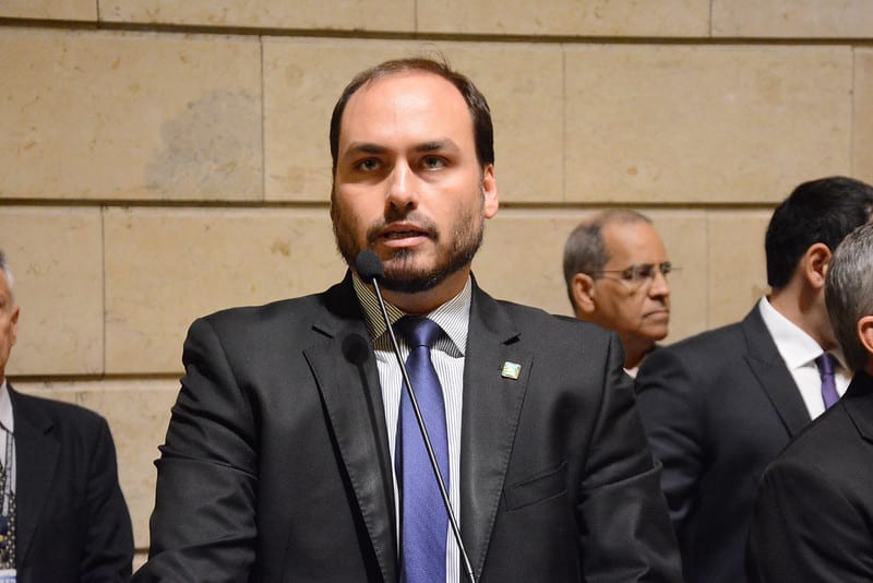 Carlos Bolsonaro, em Rio de Janeiro, 18 de junho de 2019 [Renan Olaz/CMRJ] 
