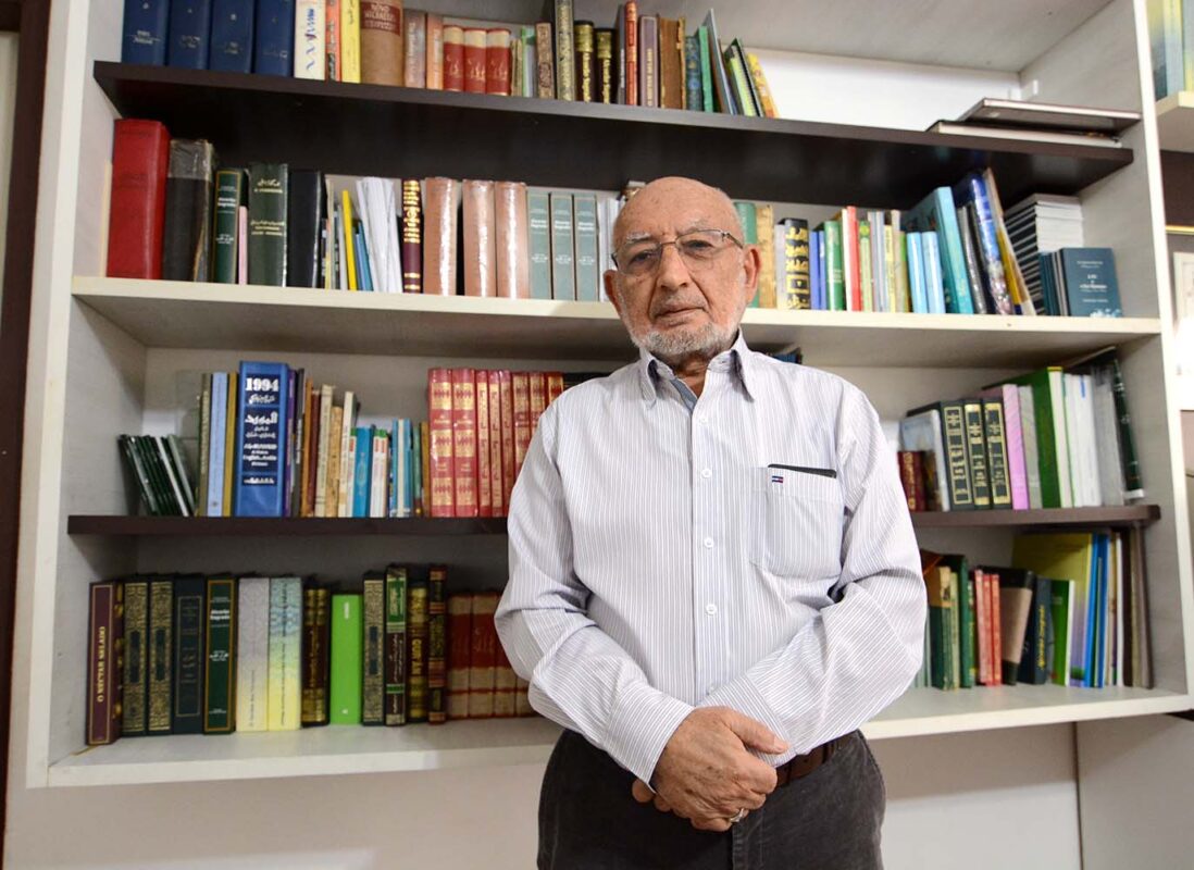 Professor Samir El Hayek [Foto Lina Bakr/ Monitor do Oriente Médio]