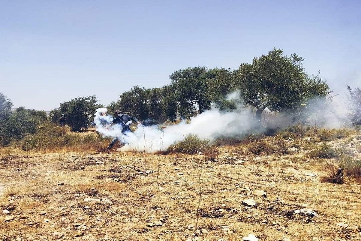 Local dos confrontos de hoje entre manifestantes palestinos e as forças policiais israelenses [Mídia social]

