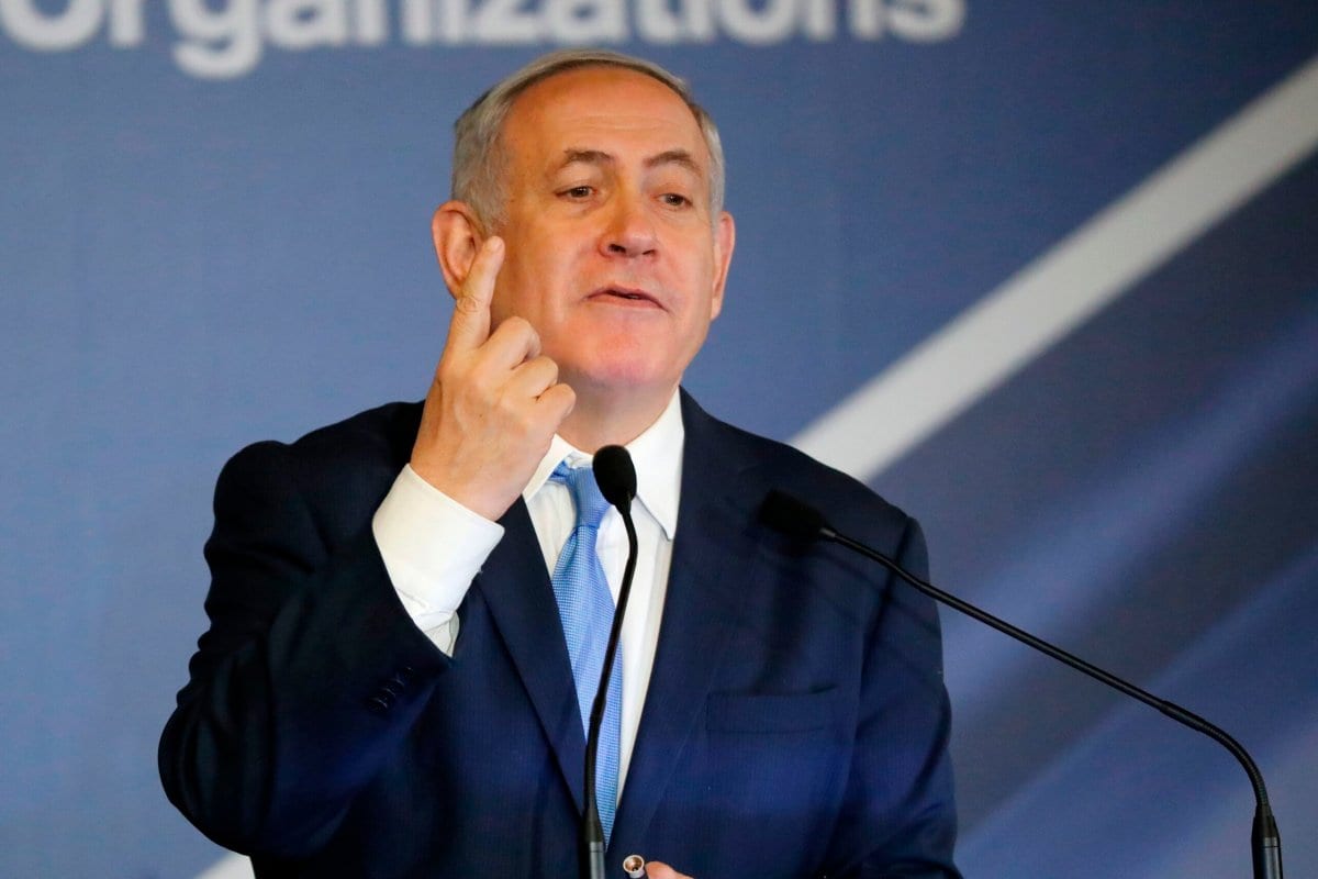Primeiro-Ministro de Israel Benjamin Netanyahu em Jerusalém ocupada, 21 de fevereiro de 2018 [Thomas Coex/AFP via Getty Images]
