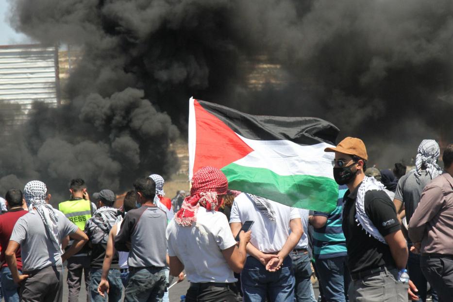Greve Geral na Palestina seguida por protestos [ Foto Abdul Karim Mustafa 18/05/2021]