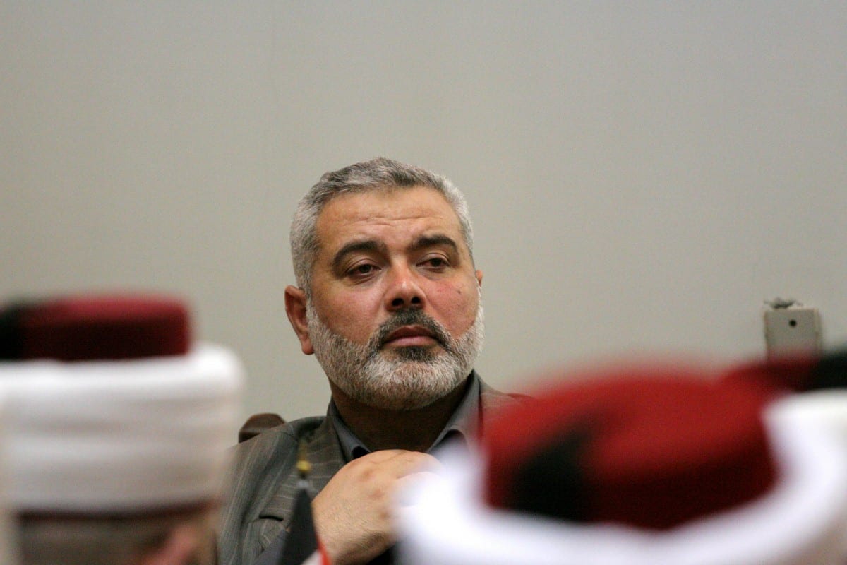Ismail Haniyeh, chefe do Gabinete Político do Hamas, em Gaza, 26 de maio de 2021 [Apaimages]
